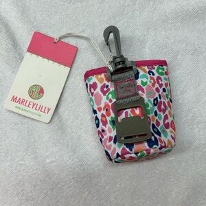 NWT. Marleylilly Multicolor Leopard Print Koozie ,bottle opener & Holder